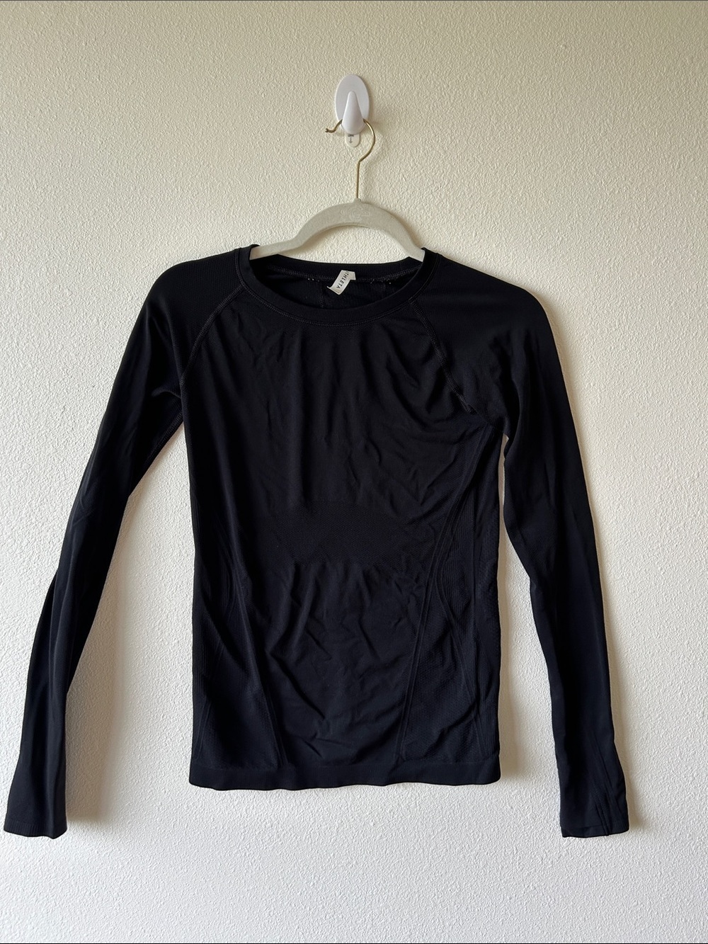 Athleta Black Long Sleeve Performance Top